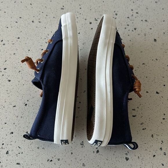 NWOB! Sperry Top-Sider Women's Pier Wave Blue Canvas Sneakers Slip On Size 6.5 - Picture 9 of 13